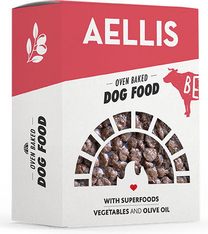 Aellis Oven Baked 0.25kg Dry Food for Adult Dogs with Calf