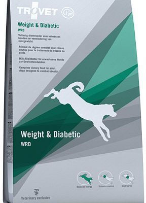 Trovet Weight & Diabetic 12.5kg Dry Food Diet, Gluten-Free for Adult Dogs with Poultry