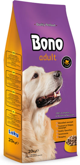 Laky Bono 20kg Dry Food for Adult Dogs with Poultry