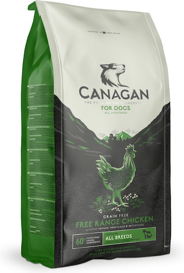 Canagan Free Run Chicken 12kg Ξηρά Τροφή Σκύλων χωρίς Σιτηρά με Κοτόπουλο και Πατάτες