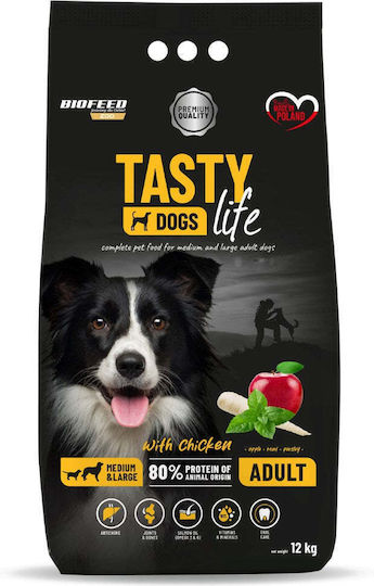 12kg Dry Food Gluten-Free for Adult Medium & Large Breed Dogs with Chicken