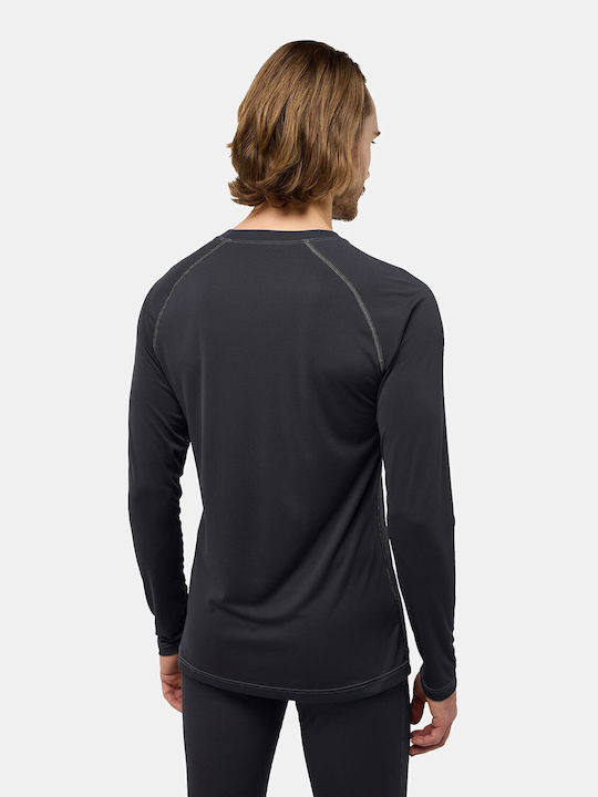 Jack Wolfskin Ισοθερμική Μπλούζα Μαύρη