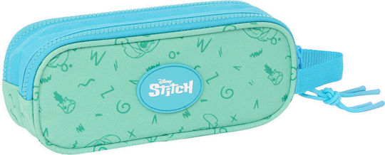 Safta Stitch Pencil Case with 2 Compartments Turquoise