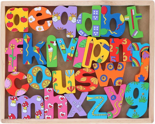 Set 26 Wooden Letters Marionette