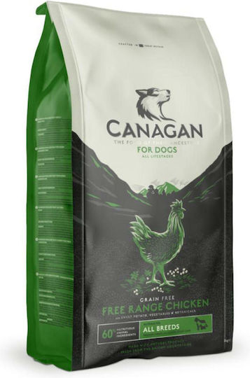 Canagan Free Run Chicken 2kg Trockenfutter für Hunde ohne Getreide mit Huhn und Kartoffeln