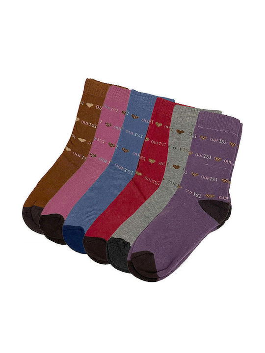 Ustyle Дамски Чорапи Multicolored 6Пакет