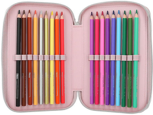 Depesche Federmäppchen mit 3 Fächern Rosa