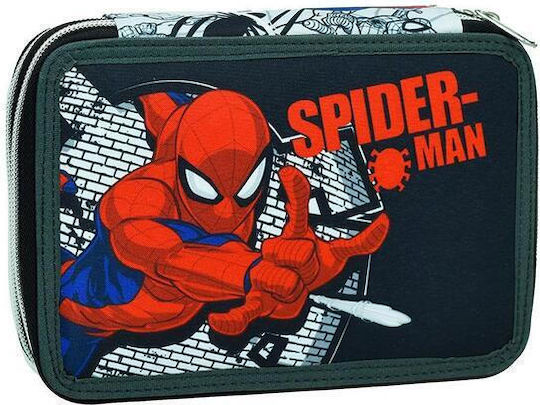 Gim Pencil Case Full with 2 Compartments Black