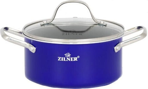 Zilner Σετ Μαγειρικά Σκεύη από Αλουμίνιο Blue με Αντικολλητική Επίστρωση 5τμχ