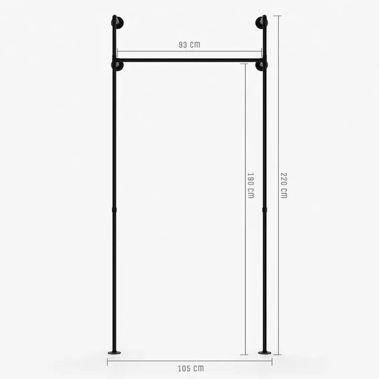 Industrial Μεταλλική 105x220cm Industrial Μεταλλική 105x220cm