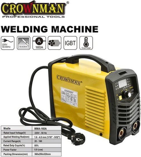 Crownman Welding Machine Inverter MMA with Maximum Welding Current 200A