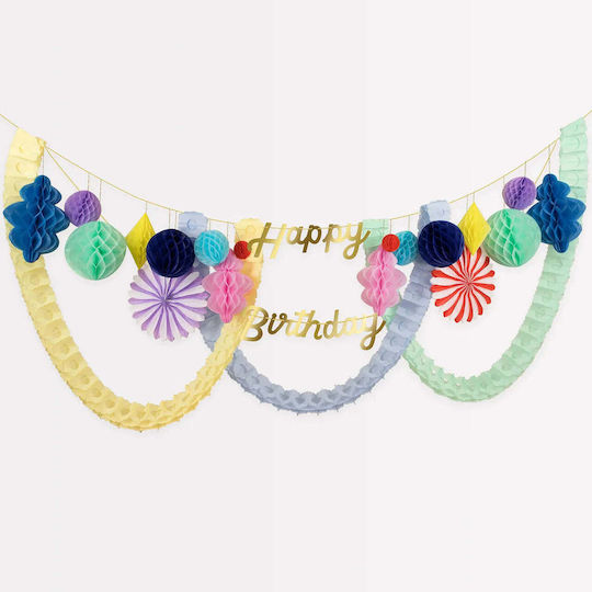 Meri Meri Happy Birthday Γιρλάντα για Party