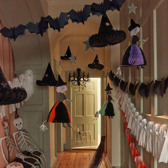 Meri Meri Γιρλάντα για Party Halloween σε Μαύρο χρώμα 3τμχ 3εκ.