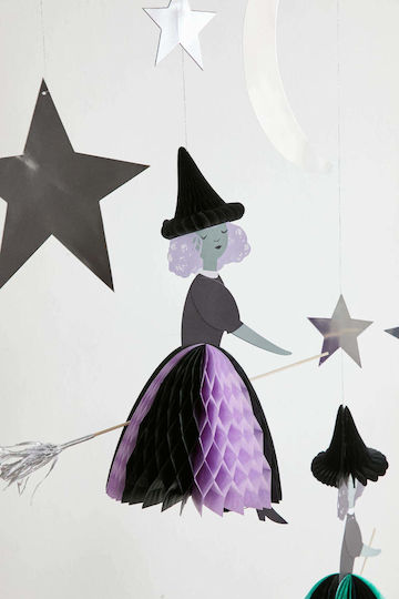 Meri Meri Γιρλάντα για Party Halloween σε Μαύρο χρώμα 3τμχ 3εκ.