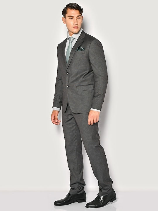 Sogo Men's Suit Regular Fit Anthracite