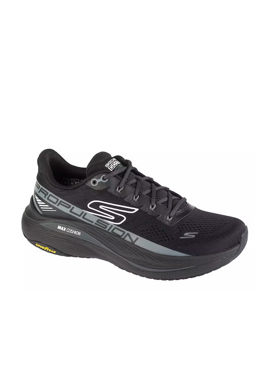 Skechers Max Cushioning Propulsion Sport Shoes Running Blk