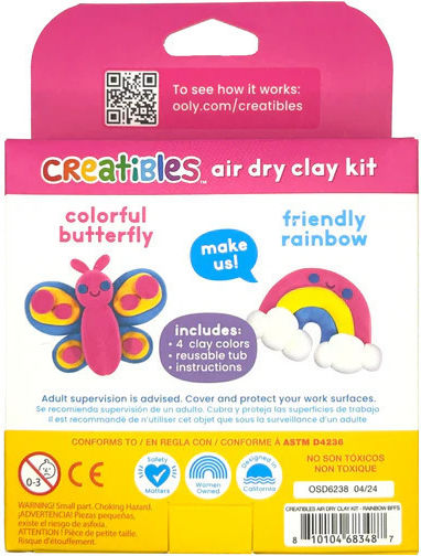 Air-dry Modeling Clay Rainbow Creatibles Diy Set 4 Colors