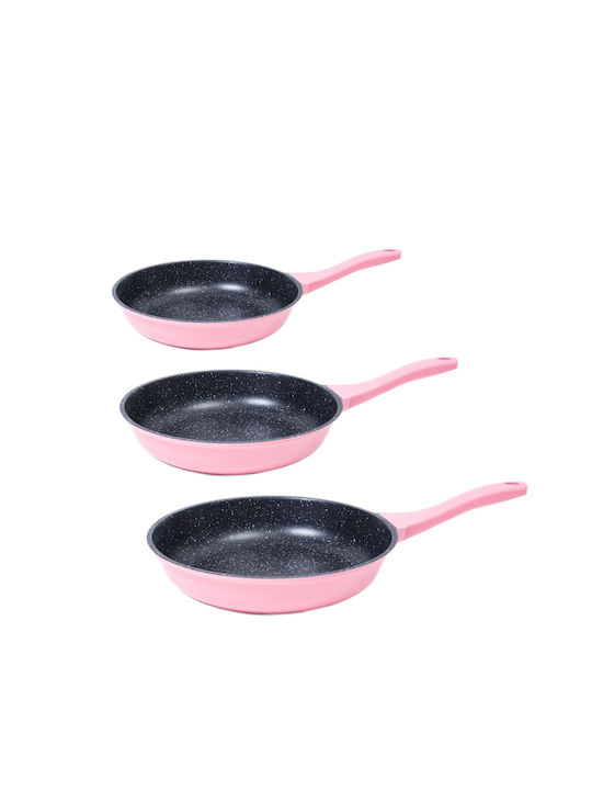 Cheffinger Pfannen-Set Pink 3Stück