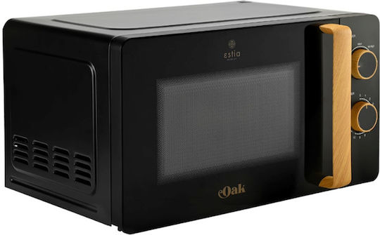 Estia Oak Microwave Oven 20lt Black