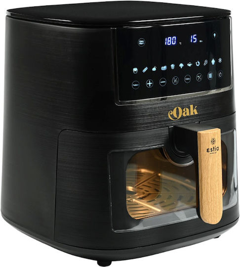 Estia Oak Air Fryer 7.2lt Black
