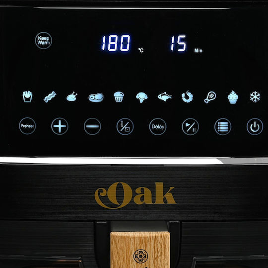 Estia Oak Air Fryer 7.2lt Black