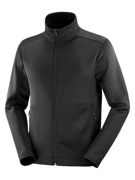 Ανδρική Ζακέτα Fleece Μαύρη