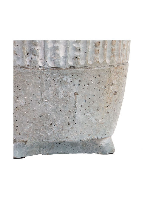 BigBuy Flower Pot 12.5x16cm Grey