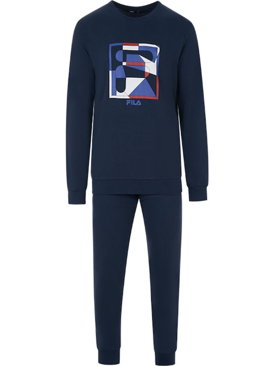 FILA Χειμερινή Ανδρική Πιτζάμα Navy
