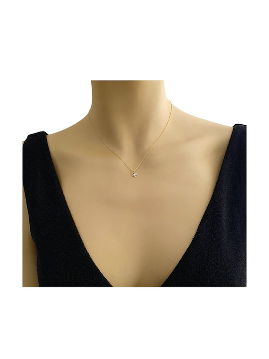Papadopoulos Gold Halskette mit Design Schmetterling aus Gold