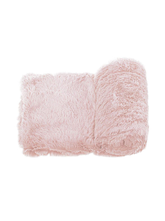 Decke Pelzige Einzel 160x200cm Pink