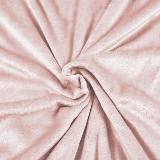 Pelzige Decke Einzel 160x200cm Rosa