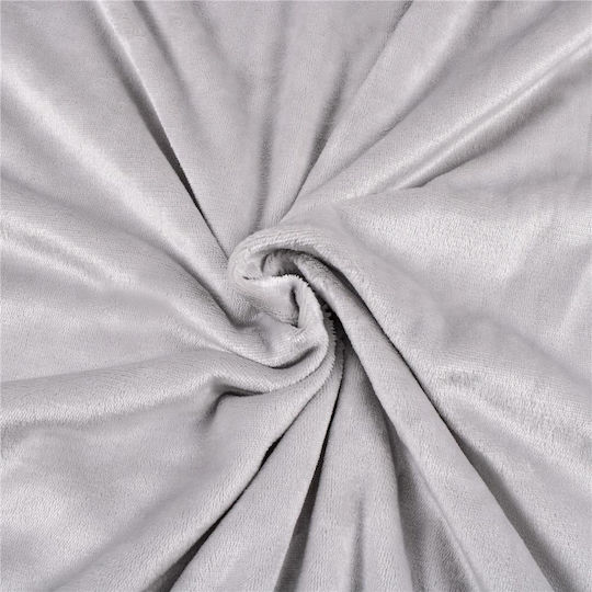 Furry Double Blanket 200x240cm Light Grey