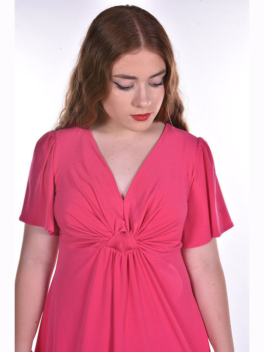 Summer Maxi Dress Fuchsia