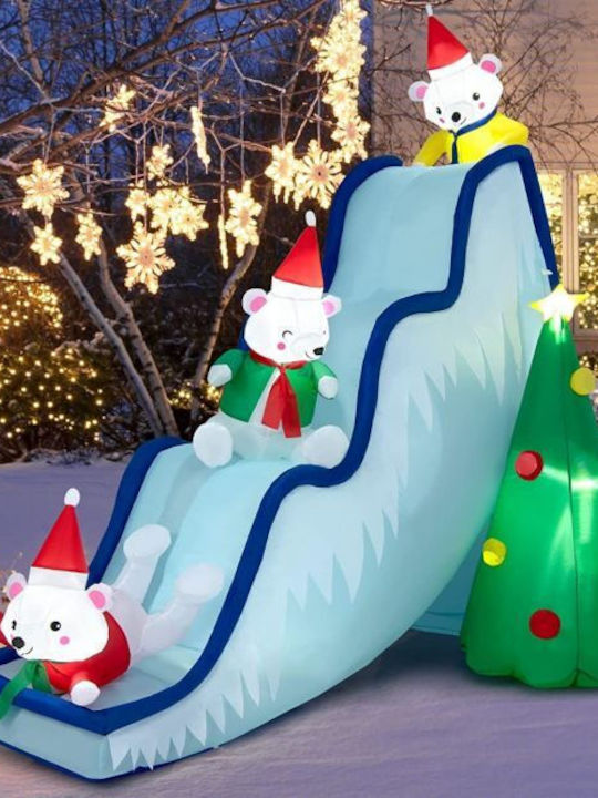 Costway Aufblasbare Rutschen-Weihnachtsdekoration mit LED-Lichtern Costway Cm24101de