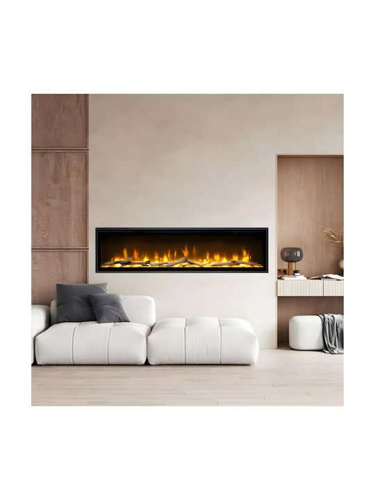 Dimplex Ignite Wall Mounted Electric Fireplace 1800W 130x42cm Black