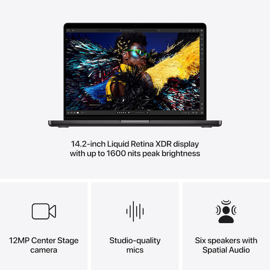 Apple MacBook Pro (2024) 14.2" Retina Display 120Hz (M4-10-Core/24GB/1TB SSD/10-Core GPU) Space Black (GR Keyboard)