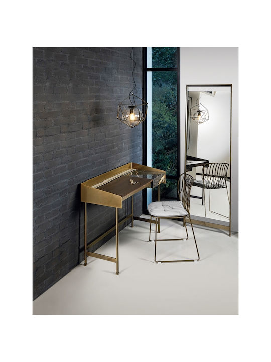 Casa Vogue Oglindă De Podea Cu Cadru Metalic Aurit 190x62cm