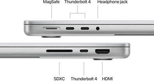 Apple MacBook Pro (2024) 14.2" Retina Display 120Hz (M4-10-Core/24GB/1TB SSD/10-Core GPU) Silver (GR Keyboard)