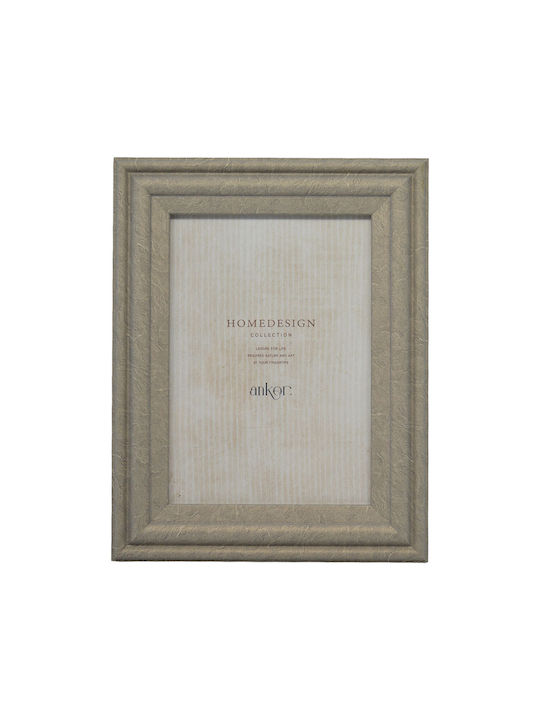 Ankor Plastic Photo Frame with Gray Frame
