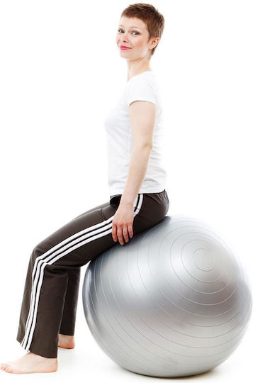 Μπάλα Pilates 75cm σε Γκρι Χρώμα