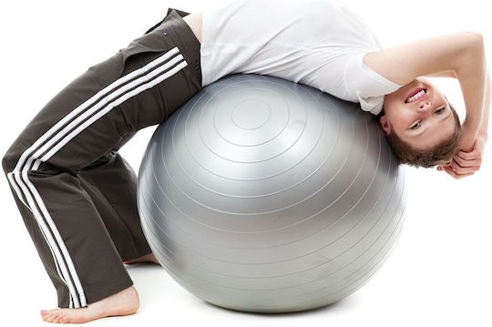 Μπάλα Pilates 75cm σε Γκρι Χρώμα