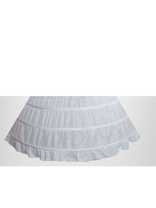 Jupă Crinolină Rochie de Dans Nuntă Albă 6 Cercuri Barbie