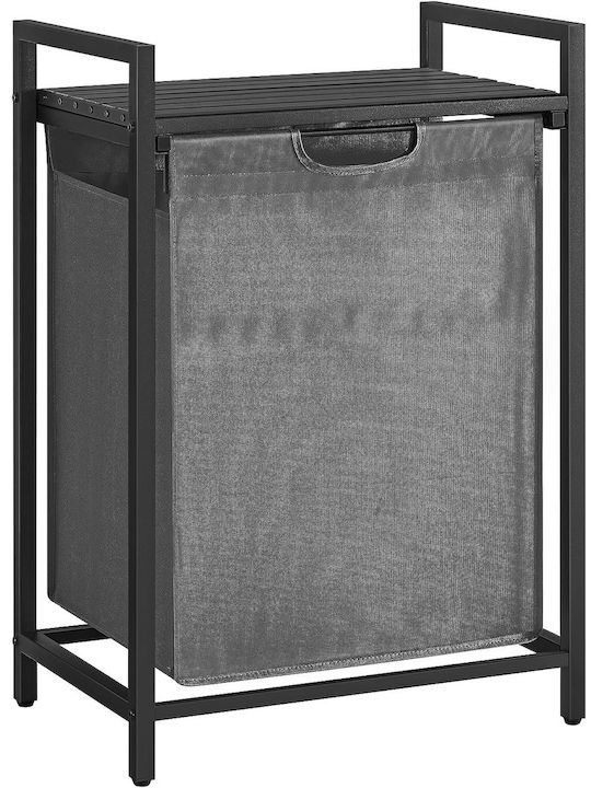 Vasagle Καλάθι Απλύτων Πλαστικό 65lt 50x33x72cm Γκρι