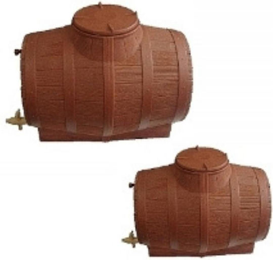 Stamatiou Plastics 40.10.045 Holzfass mit Kanal 300Es