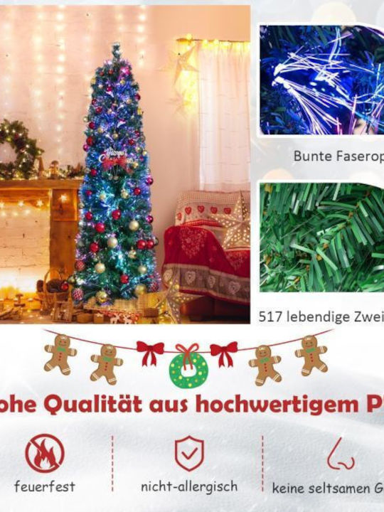 Christmas Tree 180cm with 517 Branches and with Fiber Optic Lighting