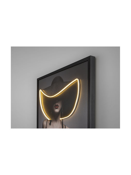 Pamela Painting on Canvas with LED Lighting 80x120cm