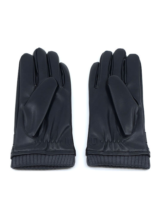 Men's Leather Touch Gloves Black