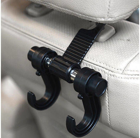 Hook Hook Headrest Attachment Zola Universal Car Organizer Foldable Black