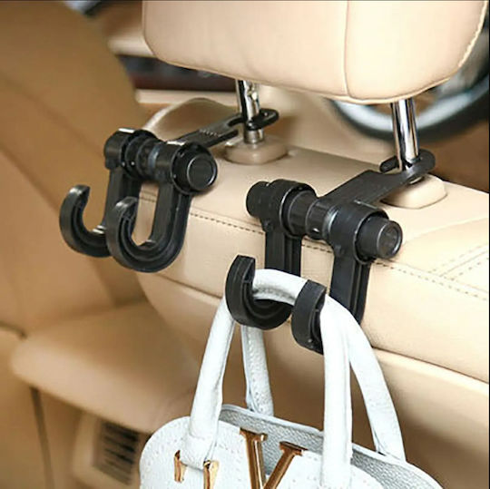 Hook Hook Headrest Attachment Zola Universal Car Organizer Foldable Black