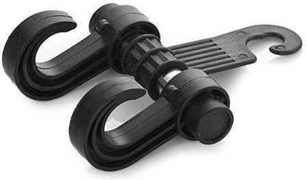 Hook Hook Headrest Attachment Zola Universal Car Organizer Foldable Black
